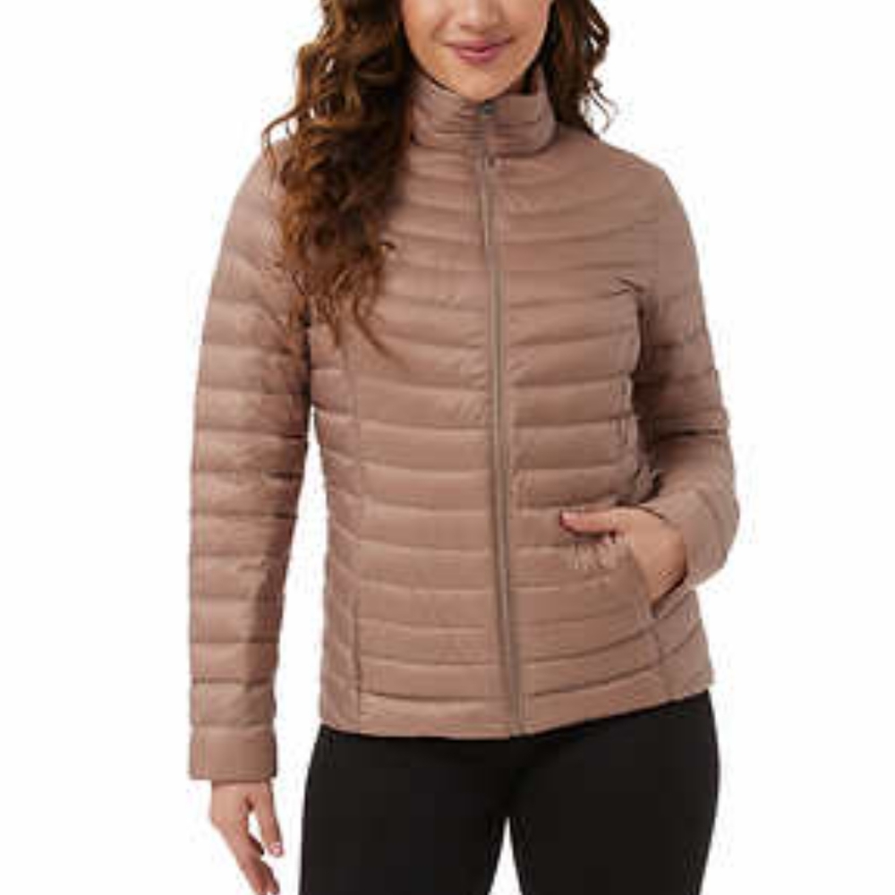 32 Degrees Ladies' Down Jacket in Brown